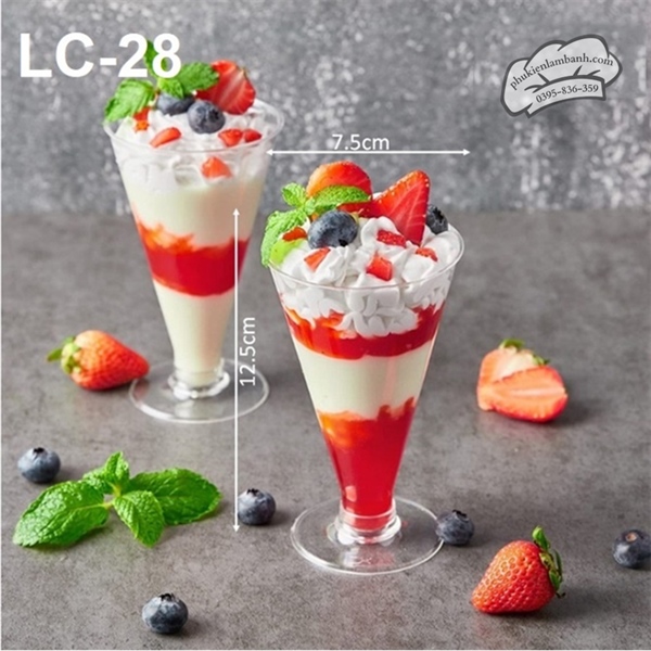 Ly PS LC28 Ly nhựa cứng - 10 Cái