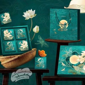 Trung thu Kim Liên Nguyệt - 4b Xanh - 10 Cái - Ảnh 3